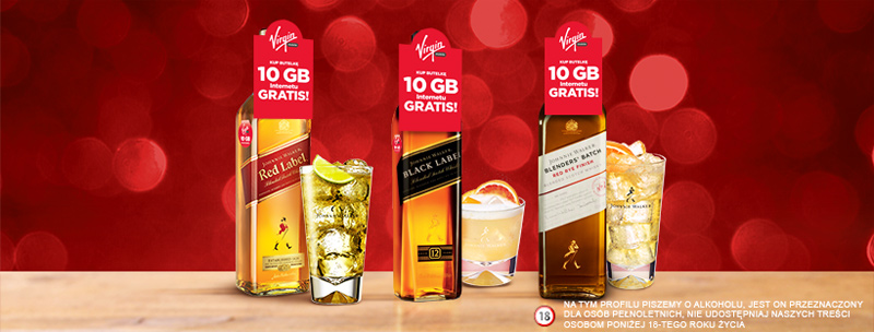 10 GB internetu w Virgin Mobile za zakup alkoholu