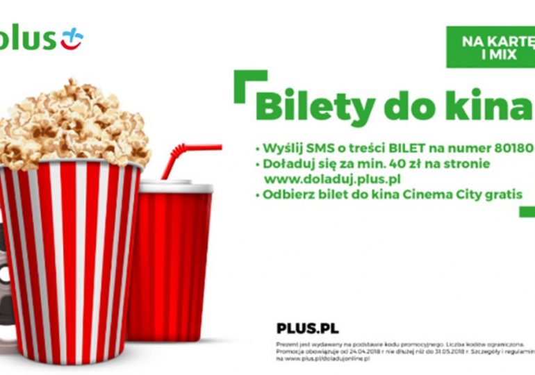 Plus rozdaje bilety do kina po doładowaniu! Mobilny Ranking