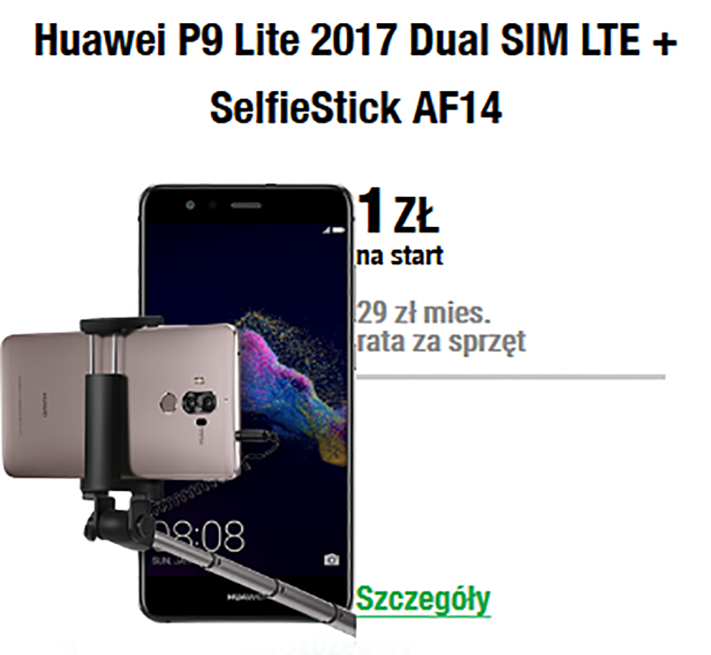 Huawei P9 Lite (2017) + SelfieStick