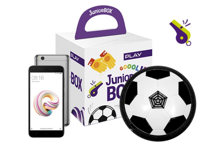 Junior BOX z piłką i Xiaomi Redmi 5A