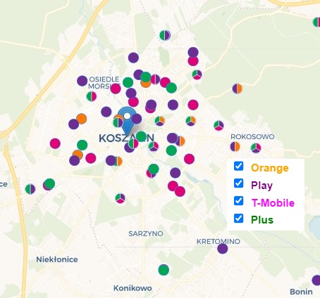 Stacje bazowe w Koszalinie
