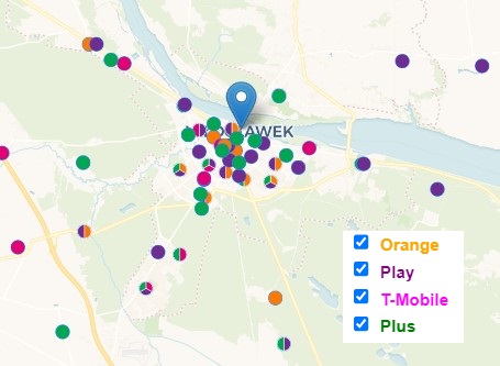 Stacje bazowe we Włocławku