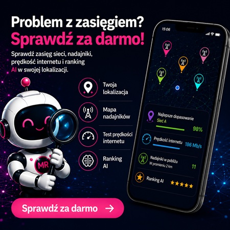 Zasieg sieci , szybkość internetu