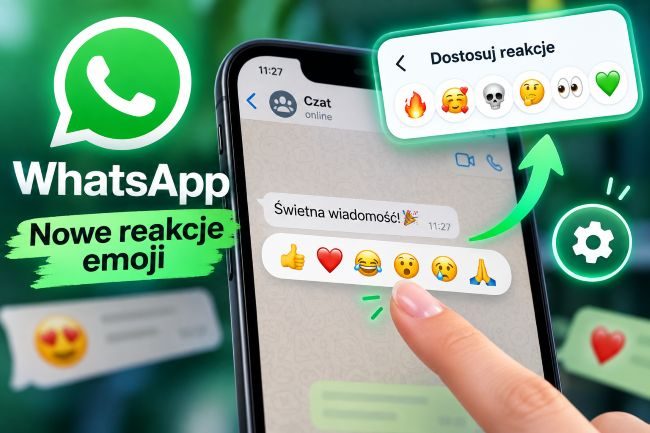 whatsapp zmiana reakcji emoji
