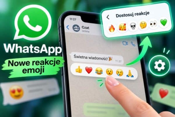whatsapp zmiana reakcji emoji