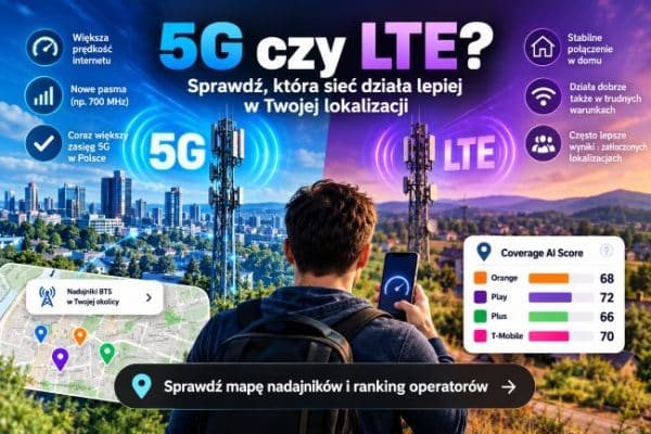 5G czy LTE-sprawdz zasieg w Polsce