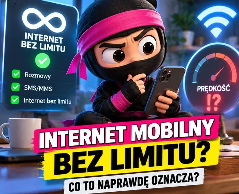 Internet mobilny bez limitu – Mobilny Ninja sprawdza ograniczenia prędkości