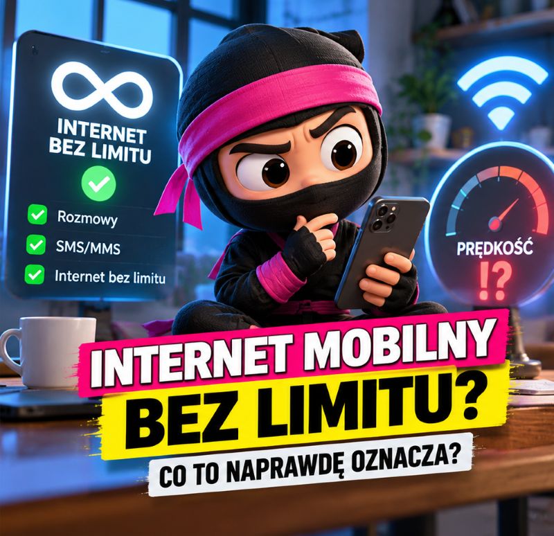 Internet mobilny bez limitu – Mobilny Ninja sprawdza ograniczenia prędkości