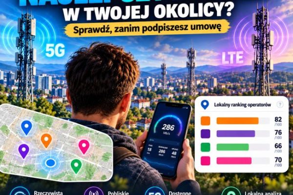 Porównanie internetu mobilnego Orange, Play, Plus i T-Mobile w konkretnej lokalizacji